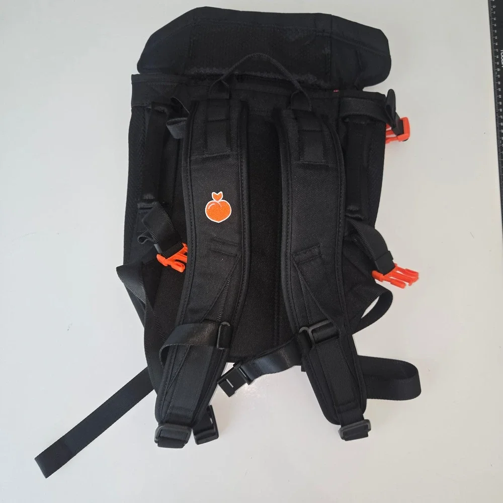Little Chonk Maxine One Medium Pet Carrier Backpack Black Orange SG59792